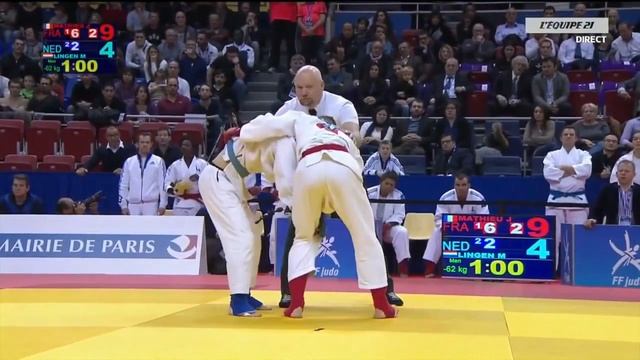 Julien Mathieu (FRA) Vs Mike Lingen (NED) World Ju-Jitsu Championships 2014