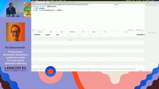 Things every developer absolutely, positively needs to know about database indexing - Kai Sassnowsk