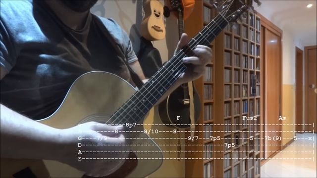 Pink Floyd - Lost For Words - Acustic Intro Solo - Tab