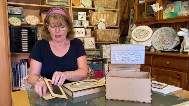 MDF Sewing Box Assembly With Printed Vintage Panels