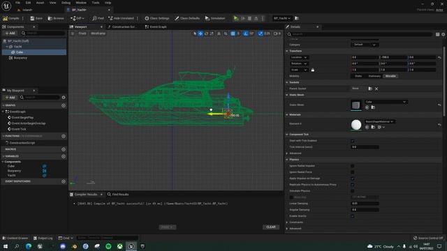 UE5: Create A Tropical Island Part 5 - LET'S FLOAT A BOAT