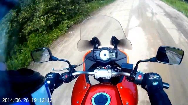 Kawasaki Versys 650 ABS '07 Action Camera SJ4000