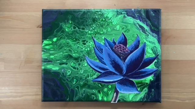 Relaxing Painting Timelapse | MTG Black Lotus Inspiration