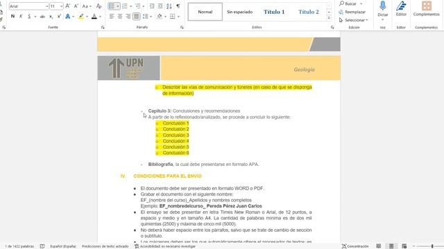 EF GEOLOGIA UPN 2023 2 / 955116548/ INFORMES GARANTIZADOS