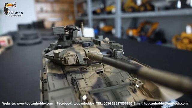 Henglong 1/16 TK7.0 Russia T90 RTR RC BB Shooting Infrared Battle Tank 3938 Smog Sound TH17864