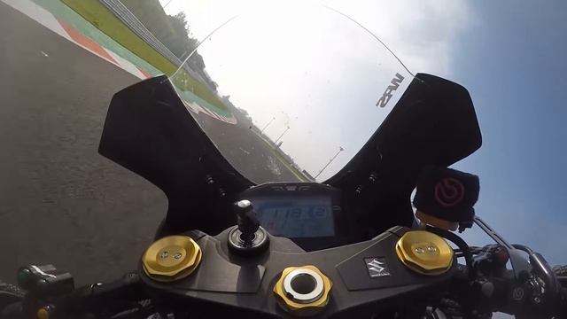 On Board Misano World Circuit Suzuki GSX-R 1000 2017 (L7) - Lap Time 1'49,3