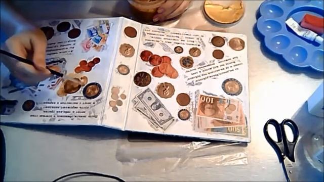 Декупаж альбома для монет 