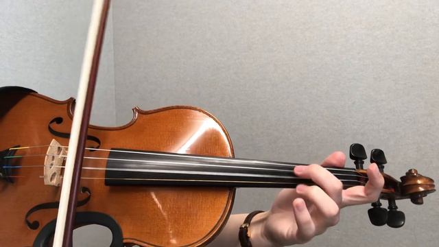 ABRSM Grade 1 Violin, D Major Arpeggio, Separate