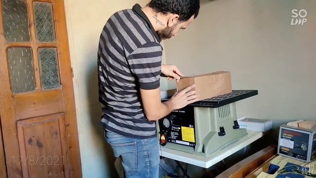 فتح علبة منشار ترابيزة كراون والاكسسوارت Crown Table Saw Unboxing