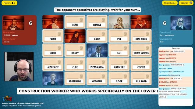 Perhaps Baby Would Like To Give A Clue? (Codenames)