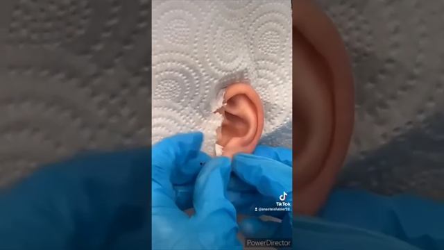 пирсинг мочки уха