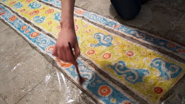 KAMEЯ АRТ Шарфик-батик Часть 3.