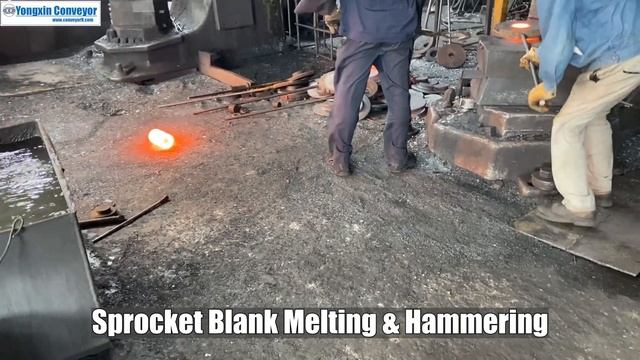 Sprocket Blank Melting & Hammering