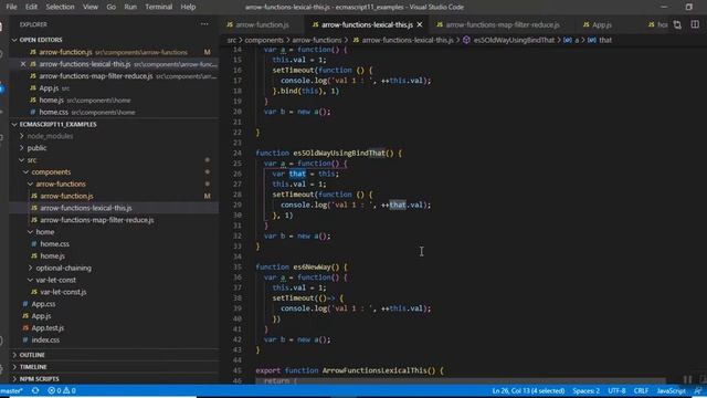 EcmaScript6 + Arrow Function Lexical This | Hindi
