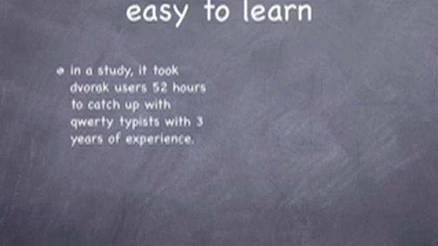 Dvorak, A Superior Keyboard Layout