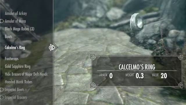Skyrim ~ How To Keep Calcelmo's Ring