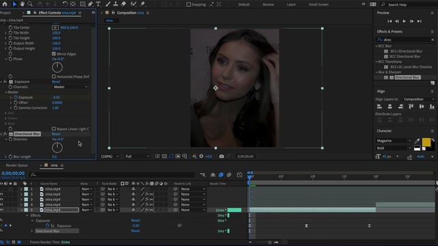 Smooth Directional Blur Tutorial *no-plugins* : After Effects