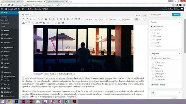 WordPress Tutorial - Basic Blogging & Formatting For Beginners