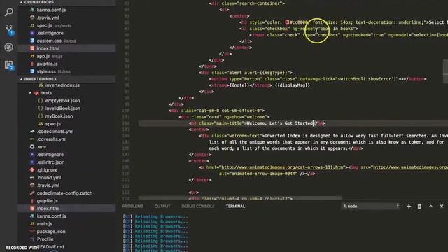Automating Task Using Gulp And Browser-Sync - Browser Reload