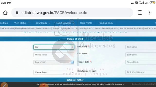 West Bengal Online Birth Certificate | Delayed Birth Certificate Wb | Advocatus Ordinarius