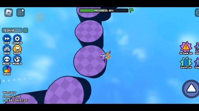 Прохождение обби на велике в роблокс!