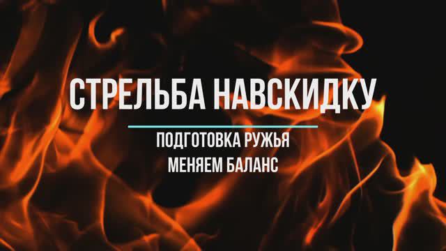 Стрельба навскидку подготовка ружья