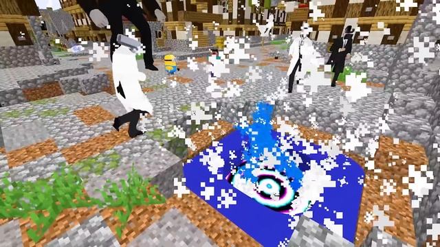 SCARY VILLAGER SKIBIDI TOILET ARMY In MINECRAFT! CAMERA & TV & SPEAKER MAN MECHA BOSSES Gameplay