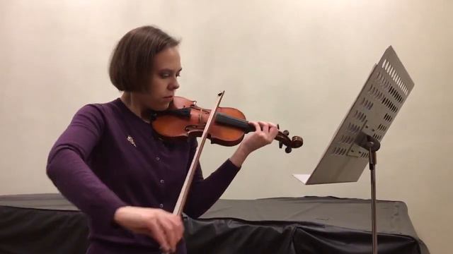Grigory Sedukh's Student O.Pivovarova.Violin-Piccolo.Paganini.Sonate No.2.op.4.