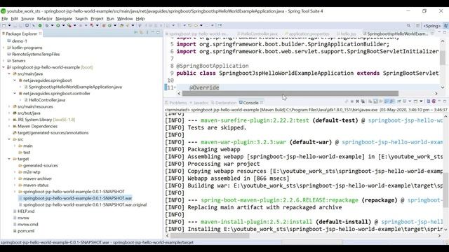 Deploying Spring Boot WAR File With JSP To Tomcat