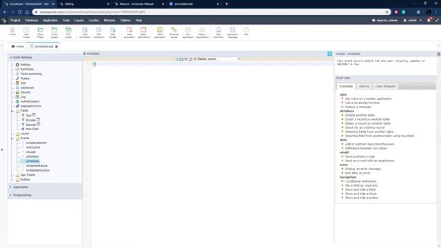 Scriptcase Macros: Control Module ( Sc_encode  Y Sc_decode )