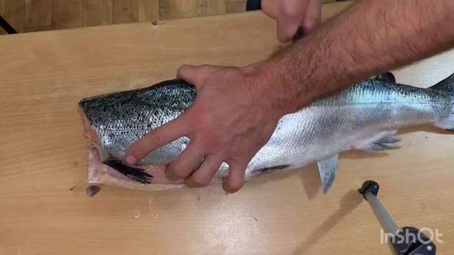 Разделка лосося на филе 2 кг