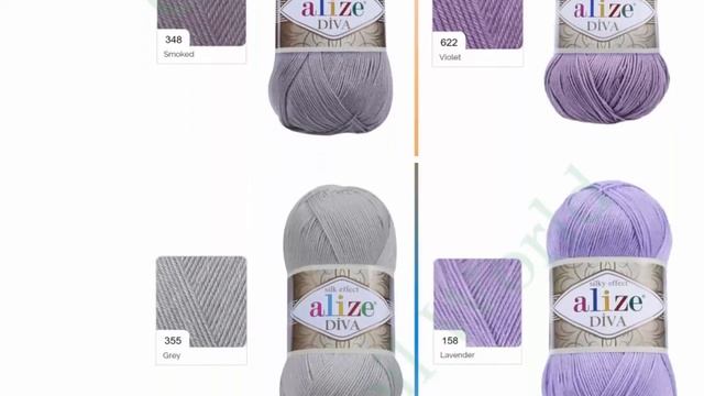 Пряжа для ручного вязания Alize Diva Ball, 100 грамм 350 метров