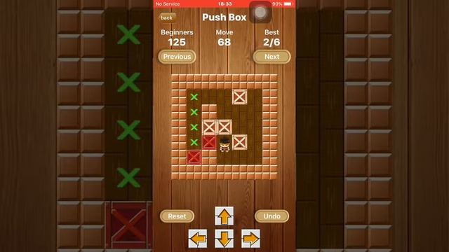 Push Box Beginner Level 125 Solved