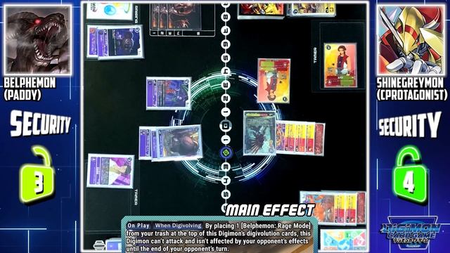 Digimon Card Game : Belphemon Rage Mode (Purple) VS Shinegreymon Burst Mode (Red) [BT-13]