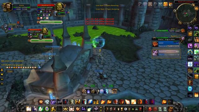 dc priest and unh dk 3.3.5 wow circle que 2x2