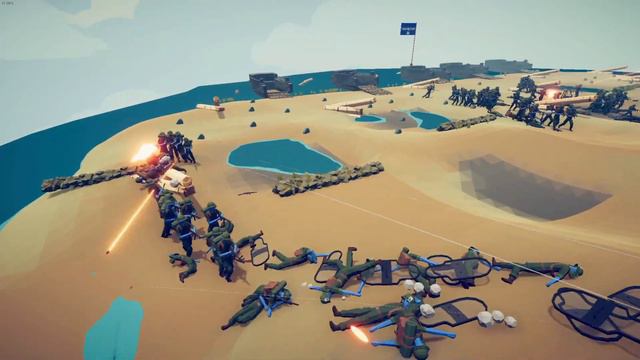 250x WW2 USA ARMY ATTACK GERMAN BASE - Totally Accurate Battle Simulator TABS