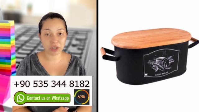 Хлебница Sonata с крышкой два в одном. Бесплатная доставка из Турции