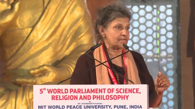 Session 3- Speech By Speaker- Dharmalankar Swami Dr. Radhikananda Saraswati At 5th World Parliament