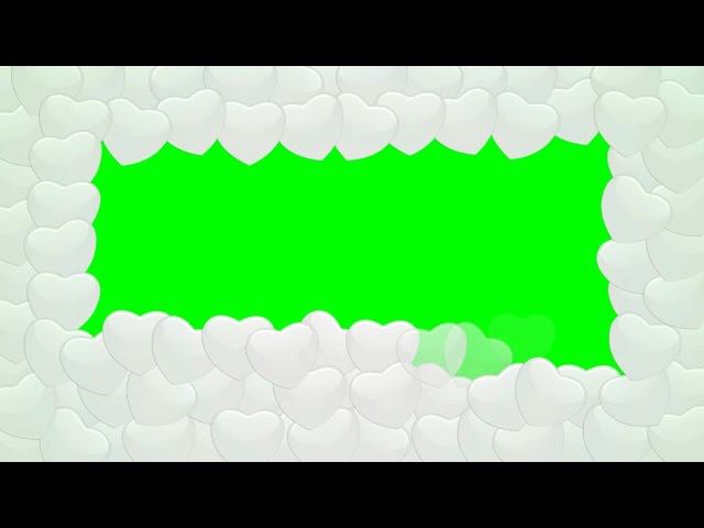 Футаж сердечки переход Hd на +YouTube зеленый фон Transition Green Screen Hearts Pack #3