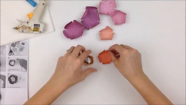 How To Make A Paper Flower Brooch With DCWV DIY Project Stack: Flowers