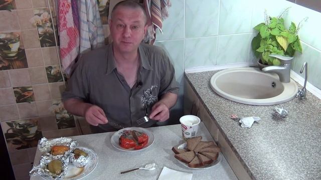 Перец фаршированный на гриле / Сковорода Гриль-газ .