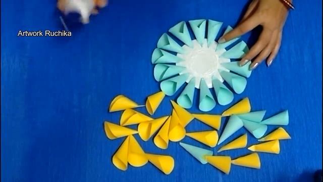 A Simple Way To Do Paper Flower | Craft Work