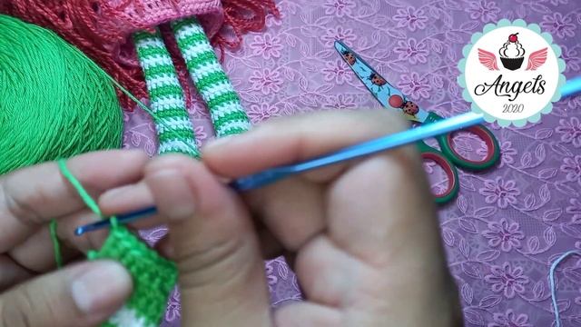 Piernas De Rosita Fresita Amigurumi - Parte 1/6 | Angels Crochet By Mariangeles Gala