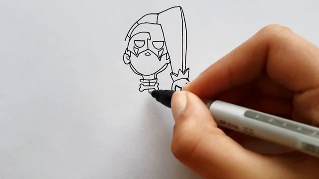 Drawing New Brawler Skin Dark Chester - Brawl Stars Candy Land