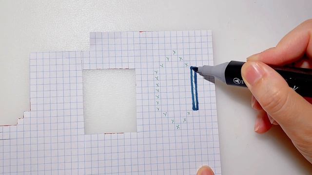 Paper Pixel Rose  Linitrinhdiy