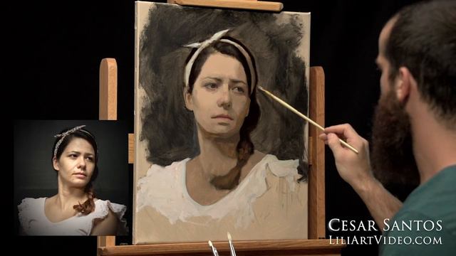 Cesar Santos “Secrets Of Portrait Painting” **FREE LESSON VIEWING**