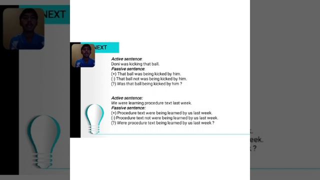 Passive Voice Past Continuous Tense