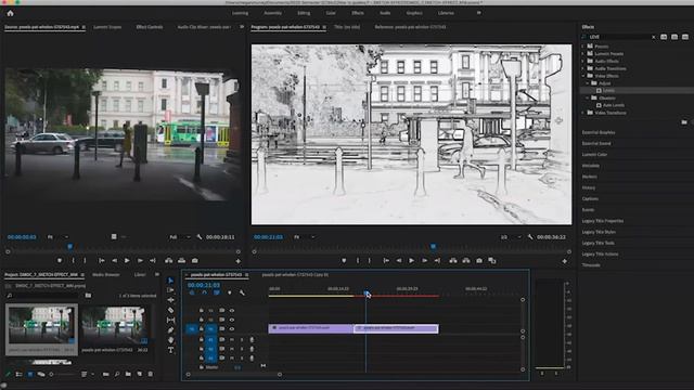 Adding A Sketch Effect To Videos Using Adobe Premiere Pro