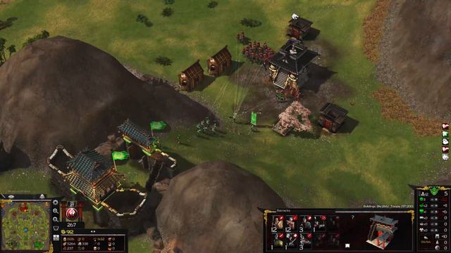 Stronghold Warlords - 1v1v1v1 GRAND ARSONY | Multiplayer Gameplay