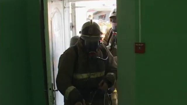 показательное пожарно-тактическое учение на базе ГУЗ